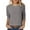 C-Grey8, variant on DHFJKG 3/4 Sleeve T Shirt Women Casual Crewneck Solid Color Spring Summer Top Soft Comfort Stretch Fit Daily Wear Basic Tee