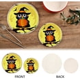 thumbnail image 4 of SKYSONIC Owl Witch Pumpkin Pot Holders Trivets, 2 Pcs Heat Resistant Trivets,Happy Halloween Moon Cotton Thread Weave Mats for Hot Pads Pans Pot Bowl Teapot for Kitchen Decor, 4 of 7