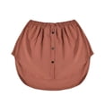 thumbnail image 1 of Prolriy Rallonge de Chemise pour Femmes, Extensions de Chemise pour Femmes, Haut Tout en Bas Superposé à la Taille avec Élastique, Extension de Chemise Superposée, Jupes Basses pour Femmes Café TG, 1 of 3