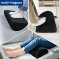 thumbnail image 4 of Foot Rest for Under Desk at Work,Office Desk Accessories with Memory Foam and Washable Removable Cover, Foot Stool for Office, Car, Home to Foot Support and Relax Ankles(Black)., 4 of 6