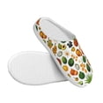 thumbnail image 3 of Daiia Lemon Fruits Vegetables Print Women’s Fuzzy Slippers Memory Foam Lightweight House Shoes Cozy Loafer Flannel House Shoes-44/45, 3 of 7