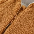 thumbnail image 5 of Lilgiuy Autumn Winter Infant Toddler Baby Long Sleeve Animal Ear Hooded Romper Zipper Jumpsuit，Coffee,0-3 Months Winter Clothes for 2022, 5 of 5