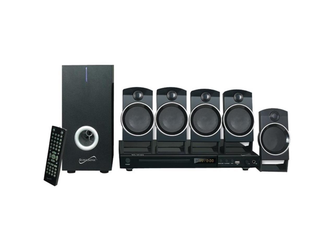 SUPERSONIC SC-37HT 5.1 Channel Dvd Home Theater System With USB Input & Karaoke Function - image 5 of 13