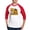 Red/White, variant on CafePress - 30 Years Of Being Awesome Vintage T Shirt Design - Cotton Baseball Jersey, 3/4 Raglan Sleeve Shirt