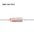 thumbnail image 3 of Uxcell 250V 10A 110 Celsius Fusible Térmico de Corte de Circuito 10 Pcs, 3 of 3