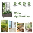 thumbnail image 5 of Gymax Raised Garden Bed w/Trellis Planter Box for Climbing Plants 32'' x 16'' x 53'', 5 of 10