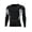 1 Black, variant on Muscle Fit T Shirts for Men Quick Dry Gym T-Shirts Long Sleeve Crewneck Sports Tshirts Colour Block Stretchy Activewear Lightweight Fitted Workout Tops Mens Fitness Clothes