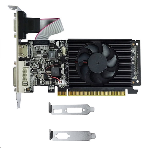 GT210 1GB DDR3 64Bit Graphics Card PCIE 2.0 40nm GPU -Compatible VGA DVI Desktop Video Card with 2 X Baffle