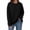 A71-Black, variant on Sokhug Womens Round Neck Sweatshirt Long Sleeve Loose Pullover Tops Casual Comfort with Side Pocket Solid Color Fashion Sweatshirt Tops