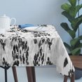 thumbnail image 4 of Black Gray Fruit Table Cloth Waterproof Tablecloths, Vintage Plant Nature Botanical Flower Tablecloth Dining Table Cover for Kitchen Party Tabletop Outdoor, Rectangle Tablecloth 54x108 Inch, 4 of 9