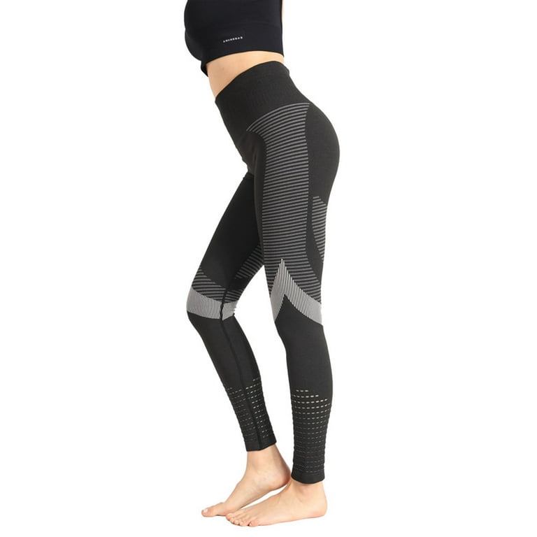 Frehsky yoga pants Women Casual Stretchy Tight Push Up Yoga Sport Legging  Running Pant Trouser workout leggings for women Black 