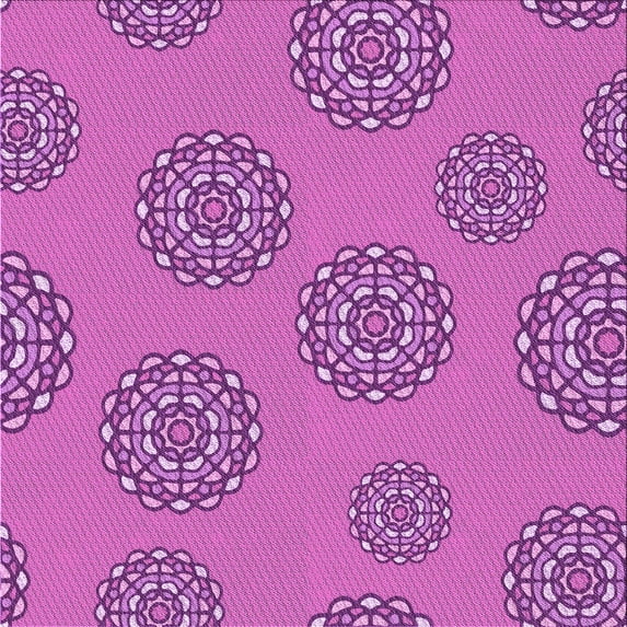 Ahgly Company Indoor Square Patterned Heliotrope Purple Area Rugs, 8' Square