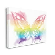 Stupell Industries Queen Butterfly Wings Kid's Rainbow Ombre Pattern, 30 x 40, Design by Daphne Polselli