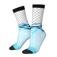 thumbnail image 1 of Balery Crystal Clear Water Splash Calcetas Largas con Estampado para Hombre y Mujer – Suaves y Transpirables, Talla Única (US 5-11), 1 of 6