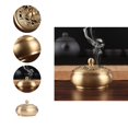 thumbnail image 1 of Engraving Incense Burner with Lid Electroplating Decorative Double Fish Carve Censer Holder Home Decor, 1 of 8