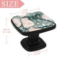 thumbnail image 3 of 4 Pcs Square Cabinet Handle Cupboard Knob Drawer Pulls Handle Happy Pig Drawer Knobs with Screws Furniture Decoration, 3 of 5