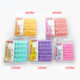thumbnail image 4 of Trianu 12 Pieces Hair Roller, Small Size Plastic Hair Rollers Hair Curlers with Steel Pintail Comb for Short Hair Long Hair Hairdressing Styling Tools (0.78 x 2.67 inch, Random Color), 4 of 7