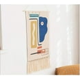 thumbnail image 5 of Maydear Macrame Woven Wall Hanging Tapestry- Boho Chic Bohemian Geometric Art Decor - Beautiful Apartment Dorm Room Door Decoration-Northern European Tapestry, 19.7" W×35.4" L, 5 of 5