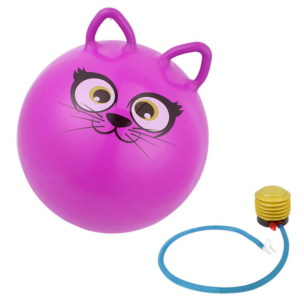 Fun Jump Bouncing Space  Ball Kids Outdoor Toy Inflatable 18" Purple 