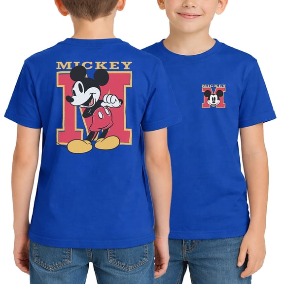 Disney - M For Mickey - Kid's Short Sleeve Graphic T-Shirt