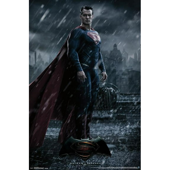 DC Comics Movie - Batman v Superman - Superman Wall Poster, 22.375" x 34"