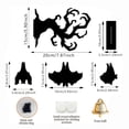 thumbnail image 3 of Aonerit 8 Inch Hanging Upside-Down Bats Ornament, Bells Spooky Halloween Hanging Decor, Indoor Outdoor Party Decoration, Tree Porch Accent, Holiday Home Ornament, 3 of 6