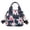 F, variant on ibiyuan Womens Tote Bag Floral Print Nylon Adjustable Strap Crossbody Messenger Shoulder Bag for Women, Casual Travel Daily Handbag Grandma Gifts