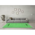 thumbnail image 3 of Ahgly Company Indoor Square Abstract Emerald Green Modern Area Rugs, 7' Square, 3 of 4