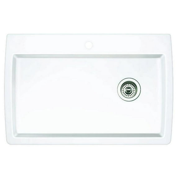 Blanco 440195 33-1/2" Diamond Super Single Dual Mount , White