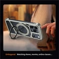 thumbnail image 5 of Case For IPhone 17 Pro Max/17 Pro/17, Alloy Hollowing Cooling Case Magnetic Ring Stand Cover Slim Frameless Shell, 5 of 7