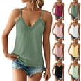 thumbnail image 7 of WTXUE Camisole Tops for Women | Women's V Neck Lace Lace Lace Fashionable Casual Camisole Vest, black tank top woman X-Large, 7 of 7