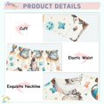 thumbnail image 4 of Dailycode Cotton Pajama Set Snug Fit Long Sleeve Top and Pants for 18M-8Y Cute Hippo Girl on Beach, 4 of 7