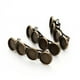 thumbnail image 5 of 5 piezas de bricolaje placa base redonda pinzas para el cabello pasadores de pelo elegante pasador mujeres tocado accesorios para ajuste de cabujón de 12 mm (pátina), 5 of 8