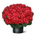 thumbnail image 2 of Mecorevxz Artificial Poinsettias Christmas Plants Fake Poinsettia Flowers in Pot for Home Garden Portch Office Indoor Outdoor Christmas Decorations,Christmas Gifts Red, 2 of 9