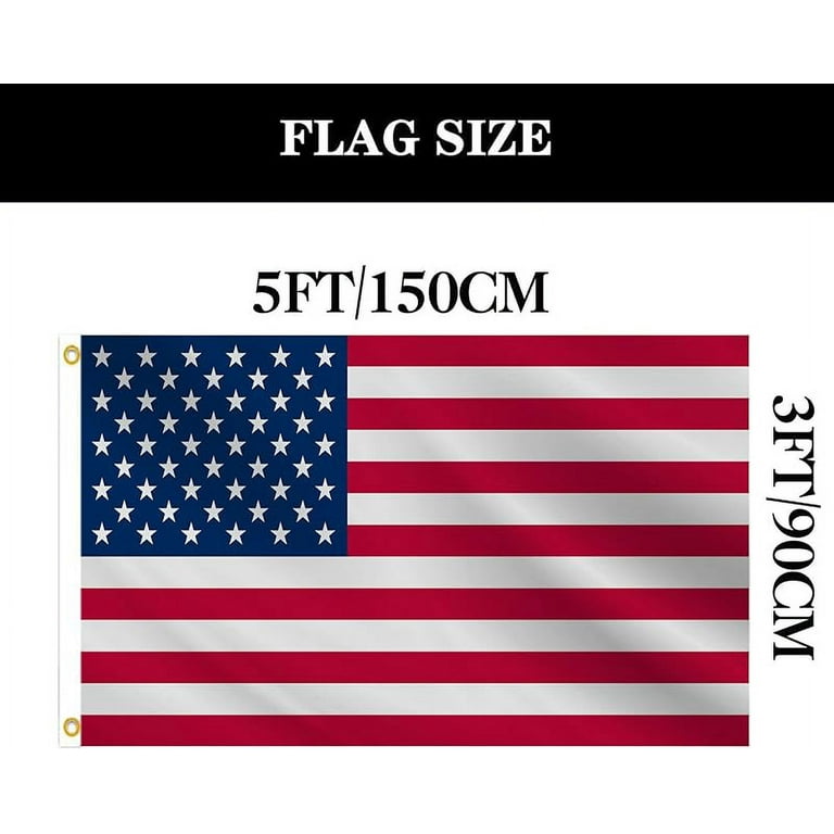 Us Flag 3x5 Heavy Duty Outdoor Made In Usa Annin Flagmakers Tough-Tex™ United States Of America Flag, 3 X 5 Ft... Usa Flag - Foto 6