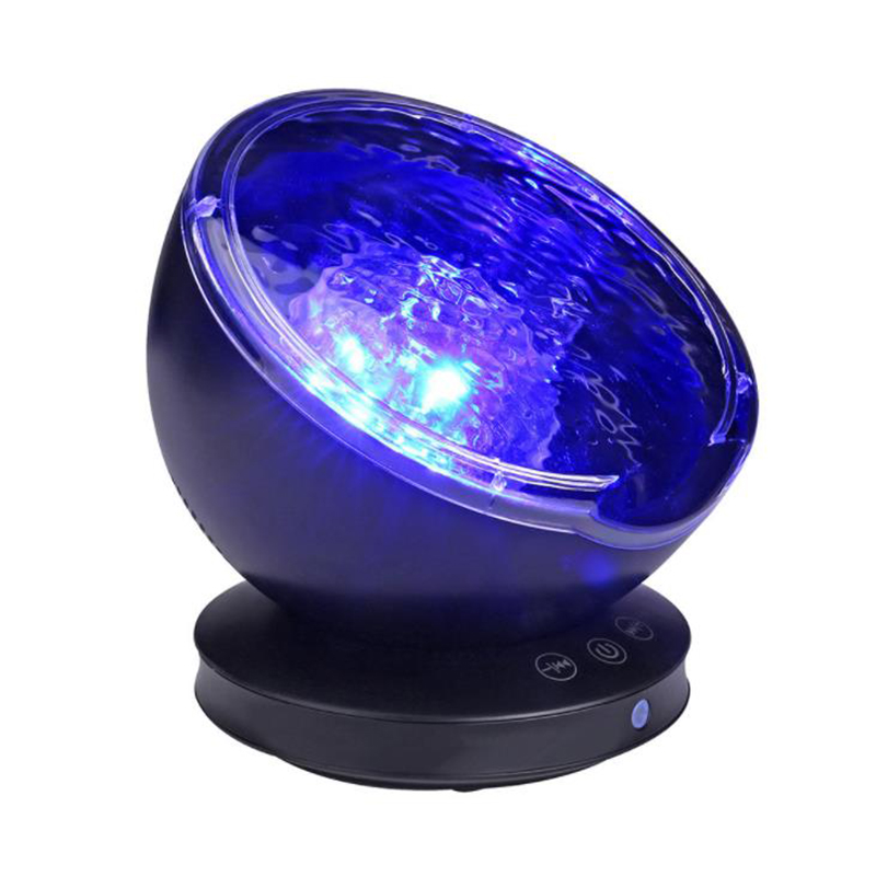 Lemonbest Ocean Wave Projector LED Night Light Music Player 7 Light