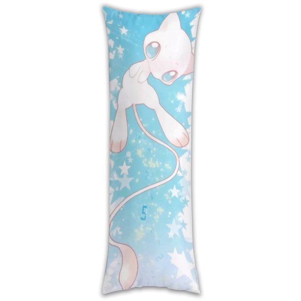 Funda de almohada Mewtwo de cuerpo entero, funda de almohada larga, almohada de compañero de juegos para niños, cojín de sofá, muebles para el hogar, decoraciones de cama de 20" x 54"