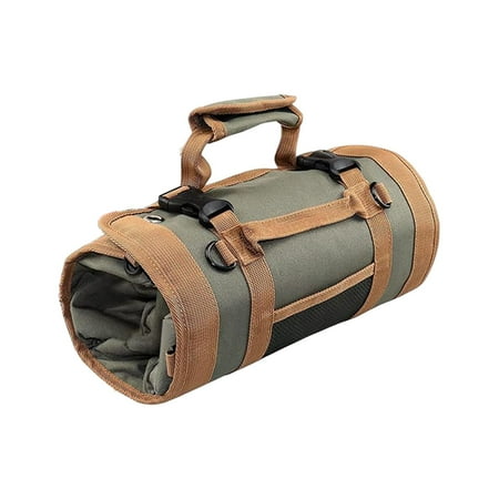 

Portable Tool Bag Rolling Versatile Large Capacity Organizer Hand Tool Tote Bag Small Tool Bag Case for Outdoor Hiking Camping Father Gifts
