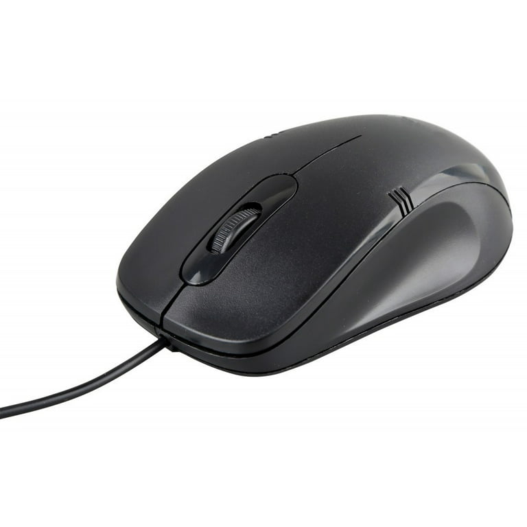 ProHT Wired USB Optical Mouse Black, Ergonomic
