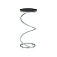 thumbnail image 4 of Linon Atlee Black Granite 10.5" Round Drink Table Iron Spiral Base in Silver, 4 of 15