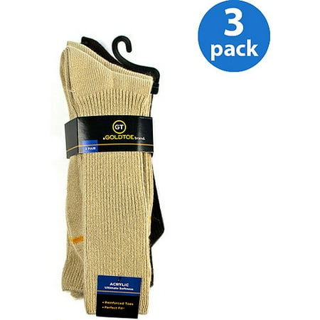 GT by Gold Toe Acrylic Fluff Socks, 3-Pack
