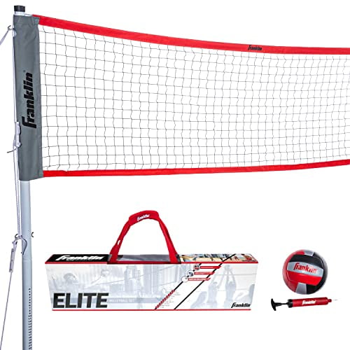 Set de redes de voleibol Franklin Sports Elite con Pro