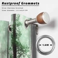 thumbnail image 6 of 1 Panel Outdoor Curtains for Patio Waterproof 54"x95" Teal Forest Weatherproof Privacy Outsides Curtains, Vintage Foggy Woods Tree Mysterious Grommet Thermal Drapes for Cabana Porch Pergola, 6 of 8