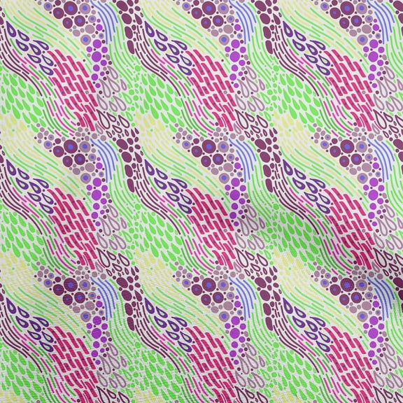 oneOone Cotton Poplin Twill Pink Fabric Abstract Geometric Sewing Craft Projects Fabric Prints by Yard 56 Inch Wide