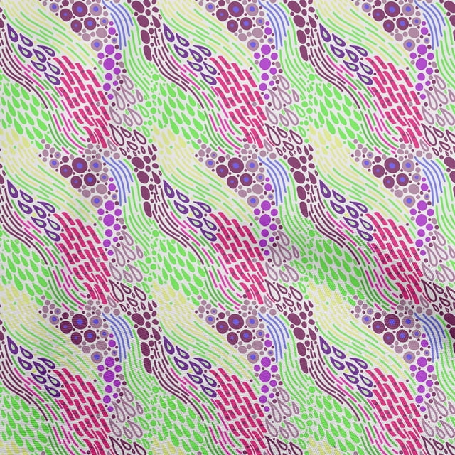 oneOone Cotton Poplin Twill Pink Fabric Abstract Geometric Sewing Craft Projects Fabric Prints by Yard 56 Inch Wide