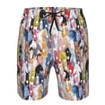 thumbnail image 3 of Rocae Colourful Horses for Men's Beach Shorts Casual Elastic Waist Drawstring Summer Beach Shorts,S-3XL-3X-Large, 3 of 6