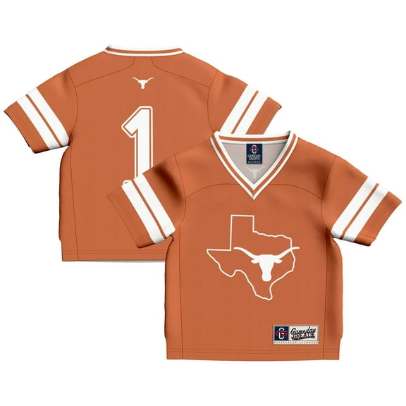 Infant GameDay Greats #1 Texas Orange Texas Longhorns Lightweight Collegiate Football Fashion Jersey