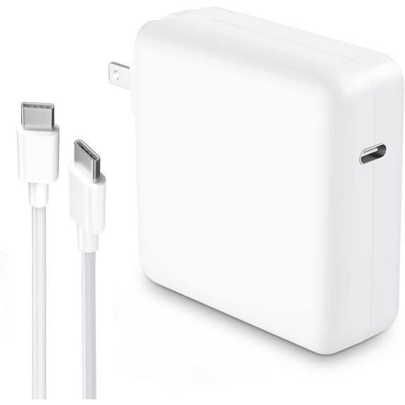 Mac Book Pro Charger, 61W/67W USB C Charger Power Adapter for MacBook Pro/Air 13/14 Inch, for MacBook 12 Inch, Included USB-C to USB-C Charge Cable (6.6ft/2m)