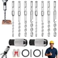thumbnail image 1 of Rotary Hammer Adapter with Impact Drill Bits Set, Multifunctional Electric Hammer to Drill Converter with Adapter and 4 Hammers Bits, Electric Extension Tool Kit, 1 of 8