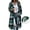 Green, variant on Plaid Long Jackets for Women Long Sleeve Wool Blend Dual Zip Front Loose Warm Mid-length Coat Fall Winter (XL, Purple)